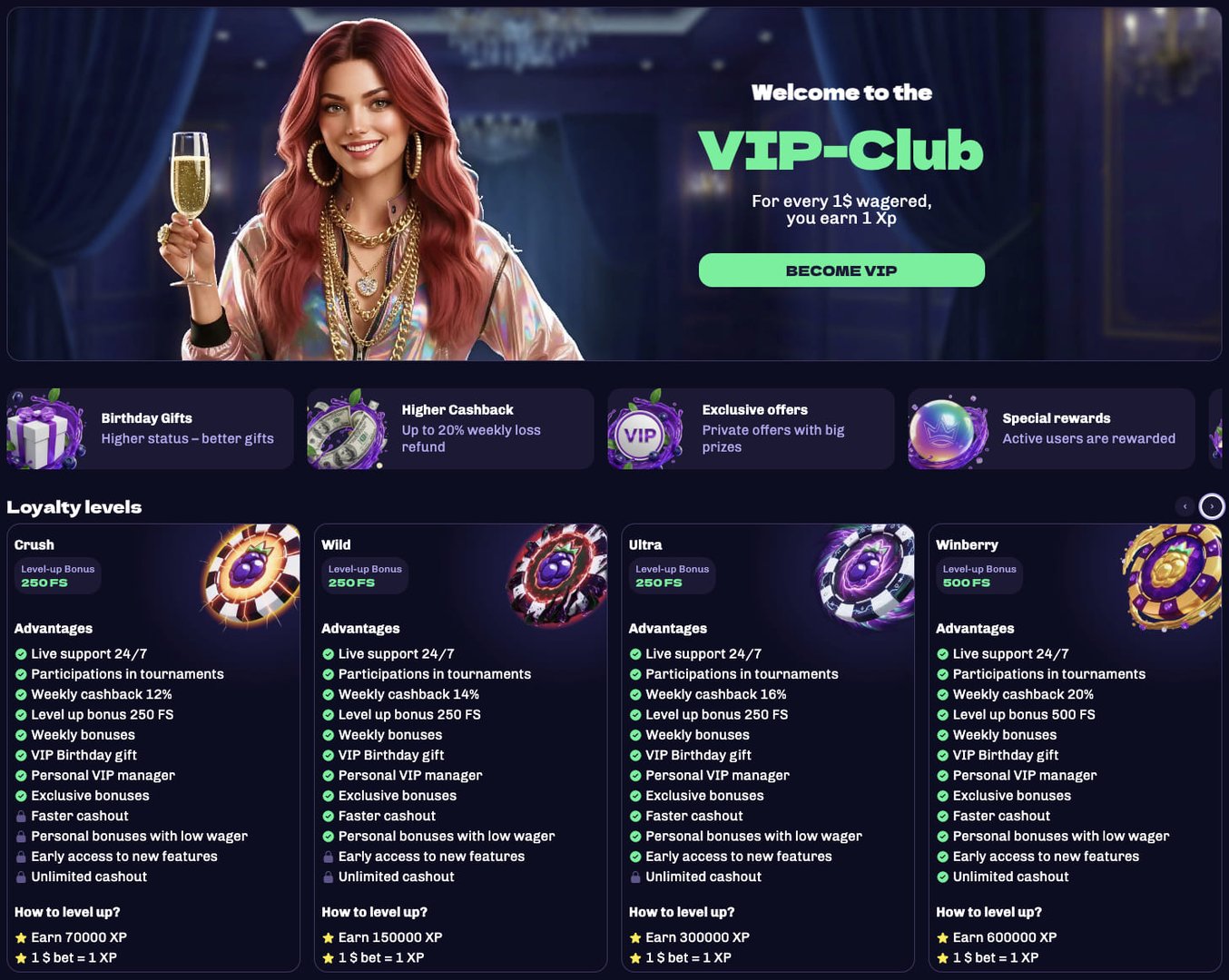 winberry casino online